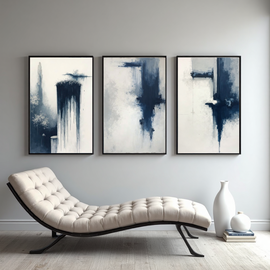ABSTRACT ART SET OF 3 PRINTS - ALMARIS