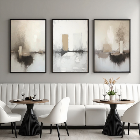ABSTRACT ART SET OF 3 PRINTS - VADENZA