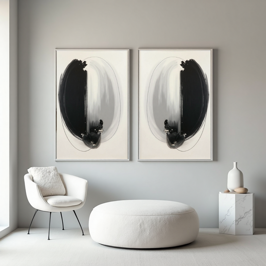 SET OF 2 FRAMED CANVAS - CHROMIS